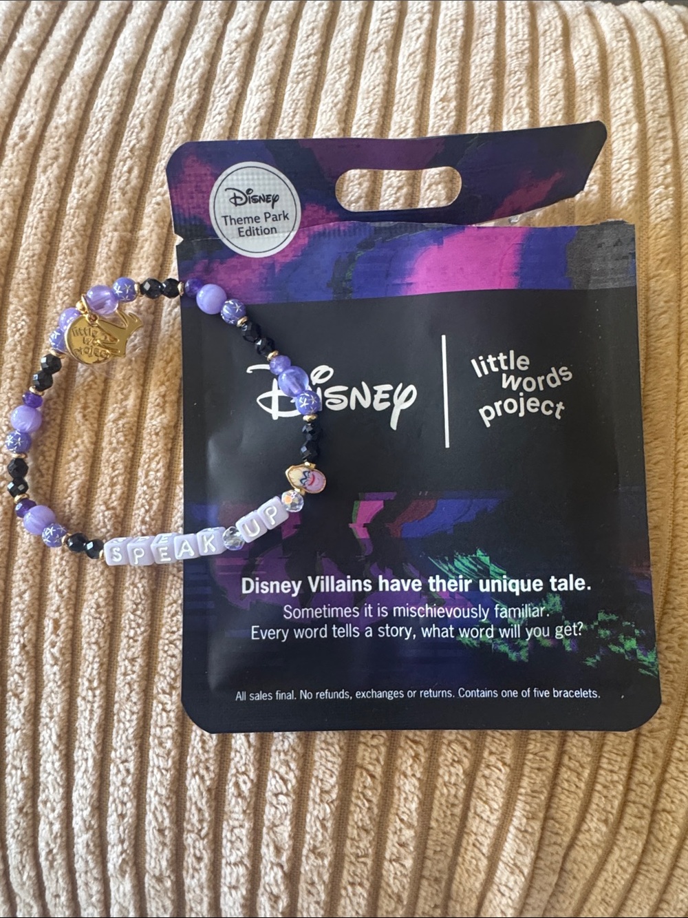 Disney Little Words Project mystery villains bracelet- URSULA